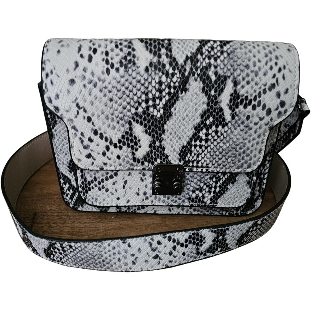 KC Zagger, Snakeprint Crossbody Removeable Strap Small